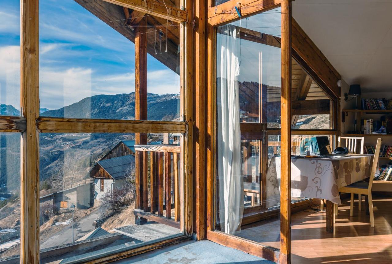 Chalet Panoramique Chateau-Ville-Vieille ภายนอก รูปภาพ